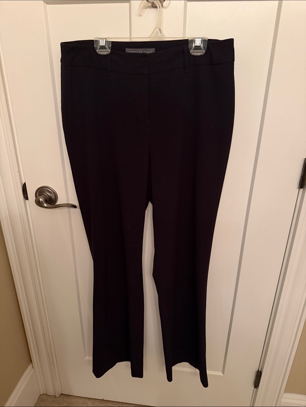Josephine Chaus Black Boot-Cut Dress Pants